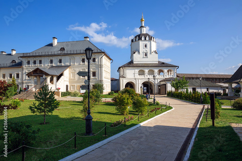 View of the Assumption male monastery of 16th century. Town of Sviyazhsk, Republic of Tatarstan, Russia.