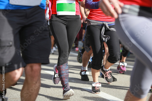 Runners at half marathon event