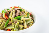 Chinese national cuisine, a dish of tribute, dried and fried lean meat