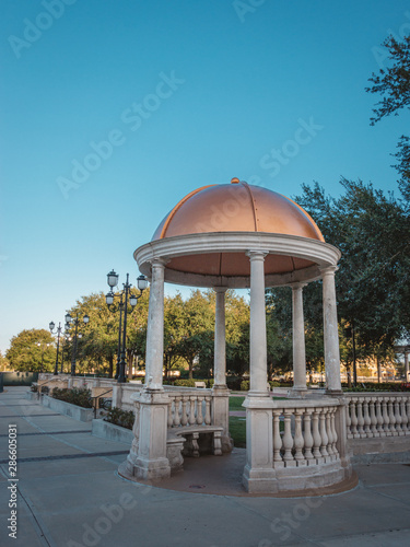 Cranes Roost park rotunda in a European-style plaza in Uptown Altamonte Springs, a suburb of greater Orlando photo