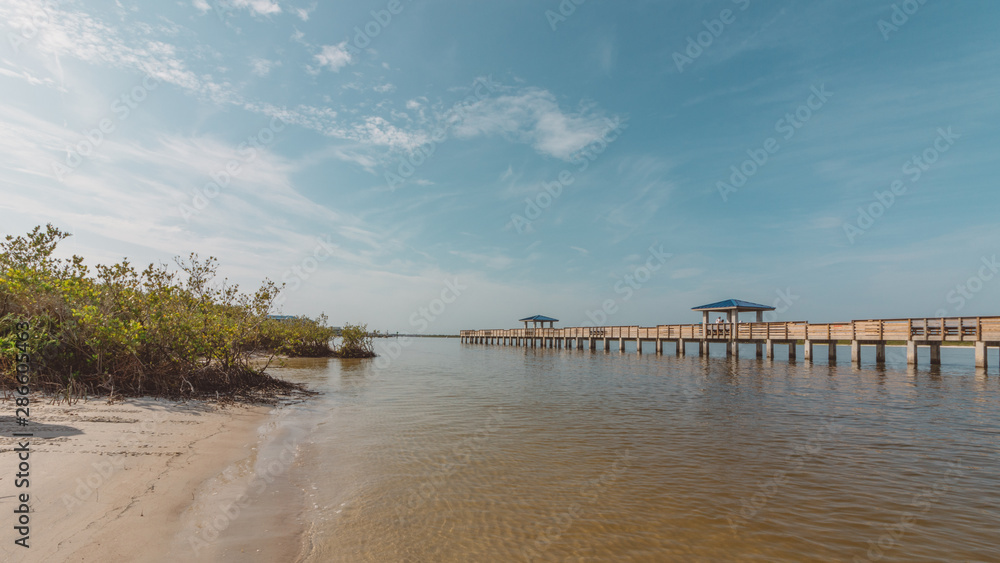 Smyrna Dunes Fishing Pier in New Smyrna Beach, Florida