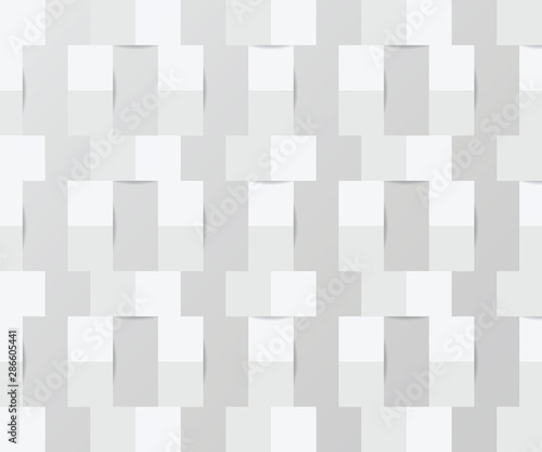 abstract background with white squares in 3D