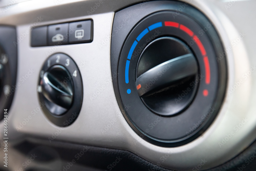 temperature control knob in a car temperature control knob in a car