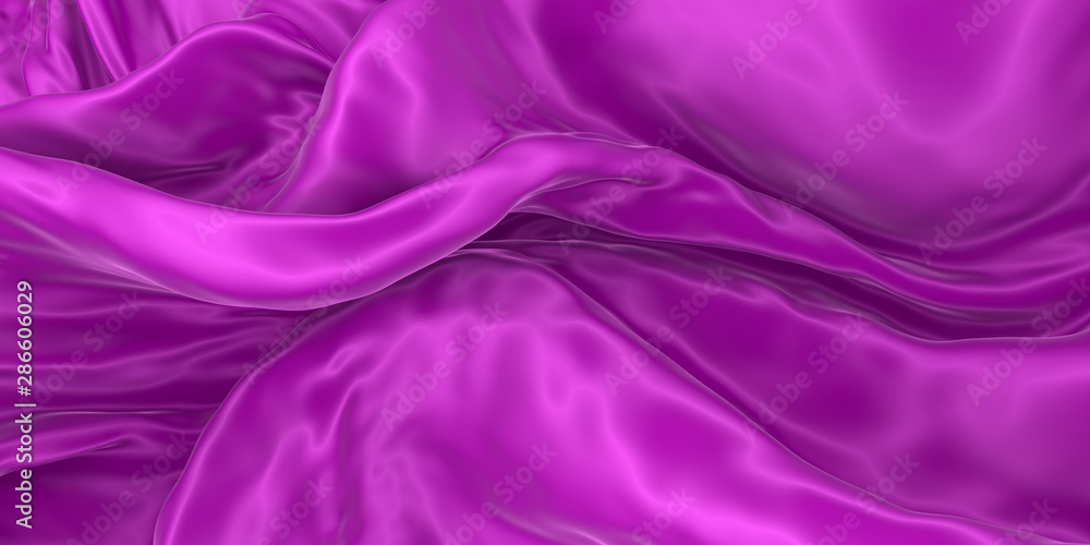 Fototapeta premium Abstract background of colored wavy silk or satin.