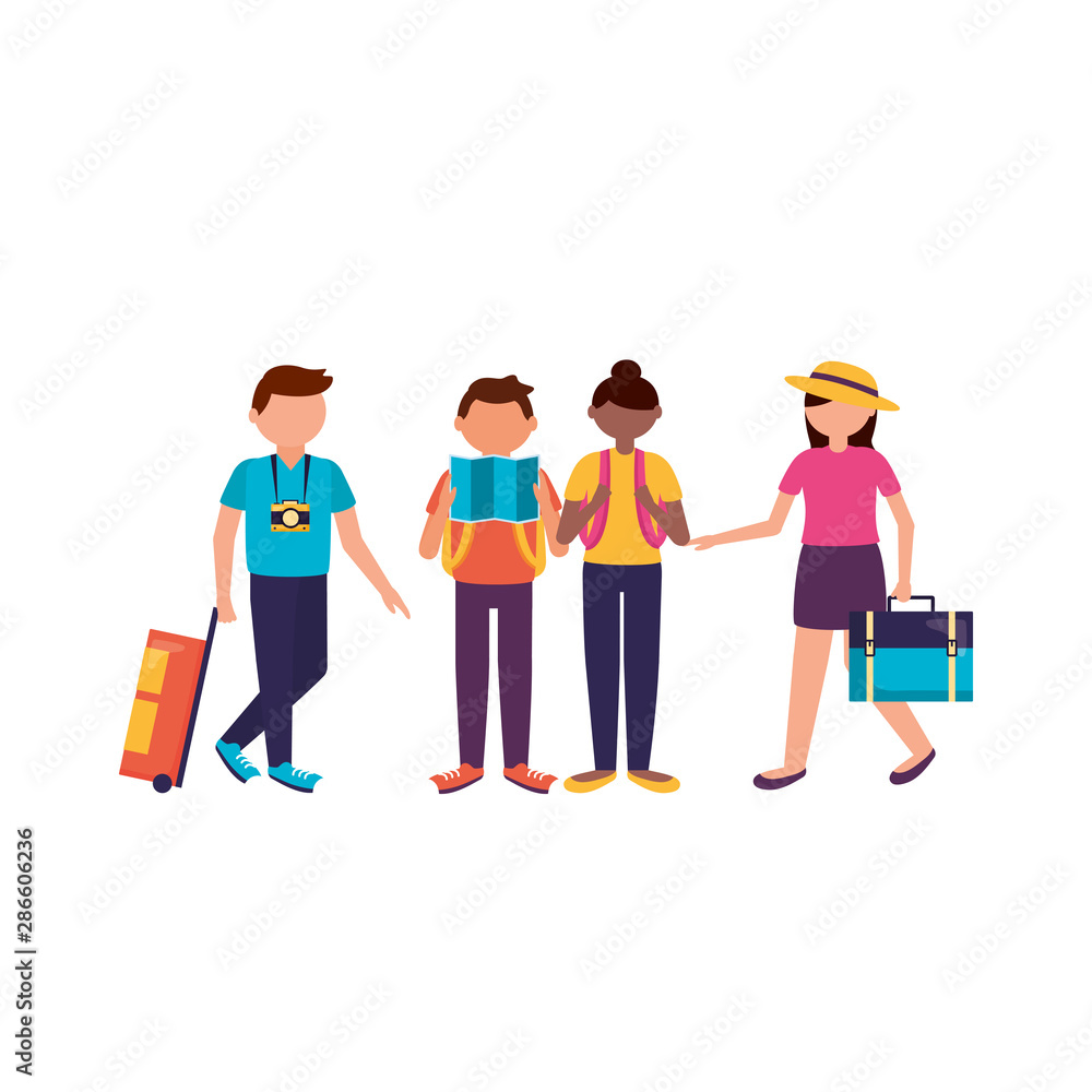 Isolated traveler people vector design Isolated traveler people vector design