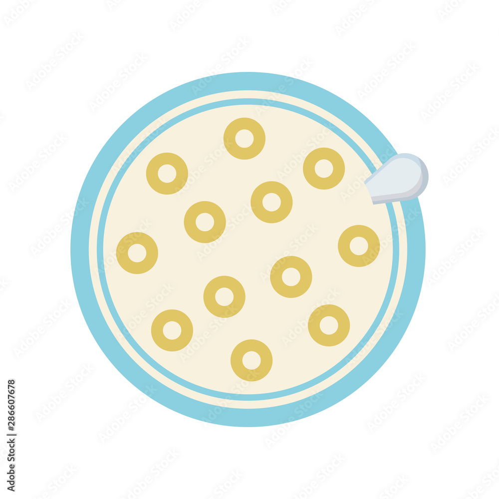Isolated breakfast cereals vector design Isolated breakfast cereals vector design