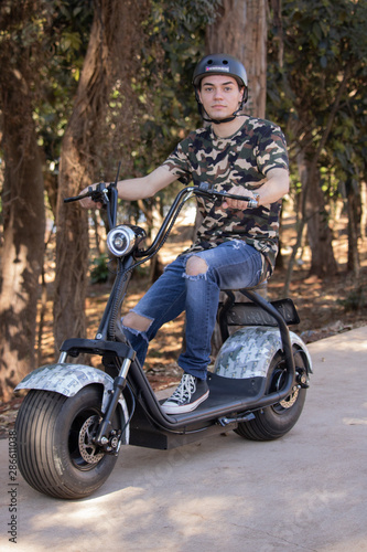girl on motorcycle