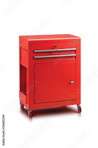 working tools cabinet on a white background