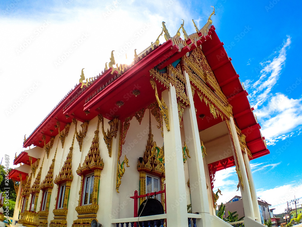 Wat Karon Temple destination scenic a popular tourist destination in Phuket Island Thailand Asia Wat Karon Temple destination scenic a popular tourist destination in Phuket Island Thailand Asia