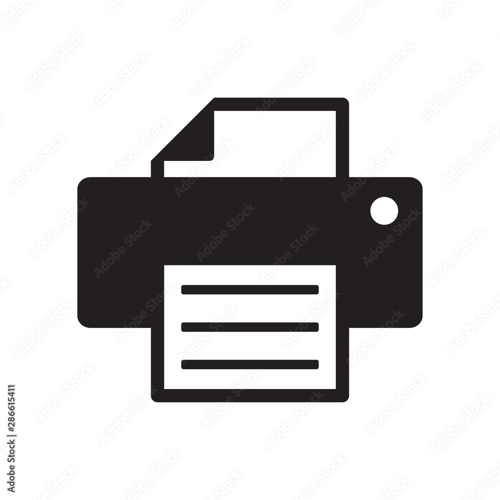 printer icon vector design illustration printer icon vector design illustration