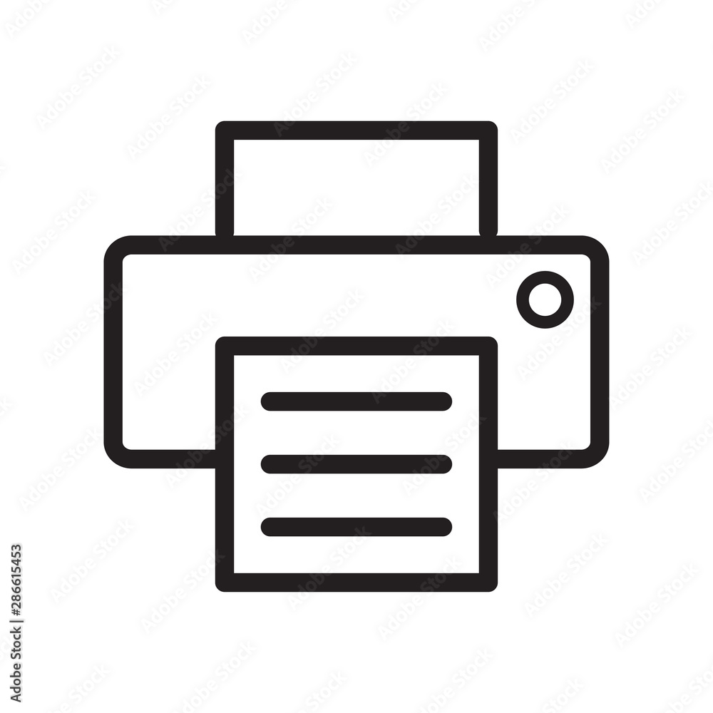 printer icon vector design illustration printer icon vector design illustration