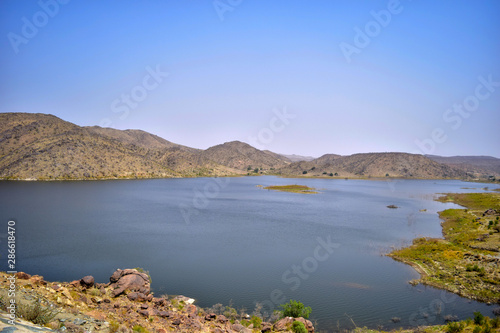 lake in the mountains near to Al Baha City in Saudi Arabia (ID: 286618470)