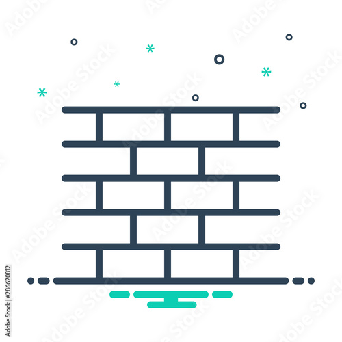  mix icon for brick wall 