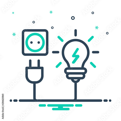mix icon for electricity