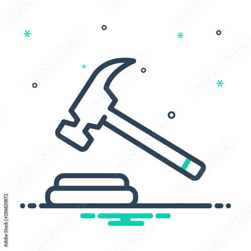 mix icon for hammer  