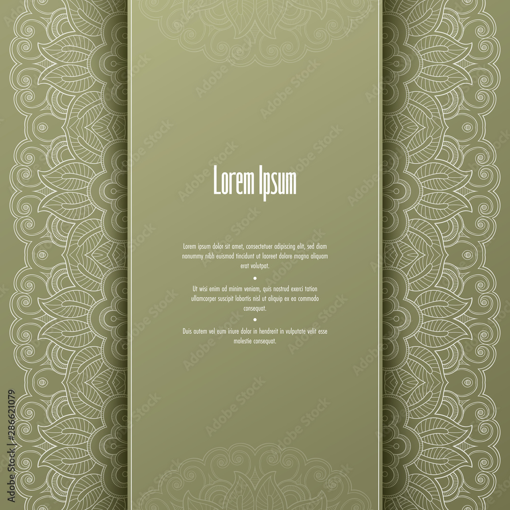 Greeting card or invitation template with filigree lace frame. Design for romantic events Greeting card or invitation template with filigree lace frame. Design for romantic events