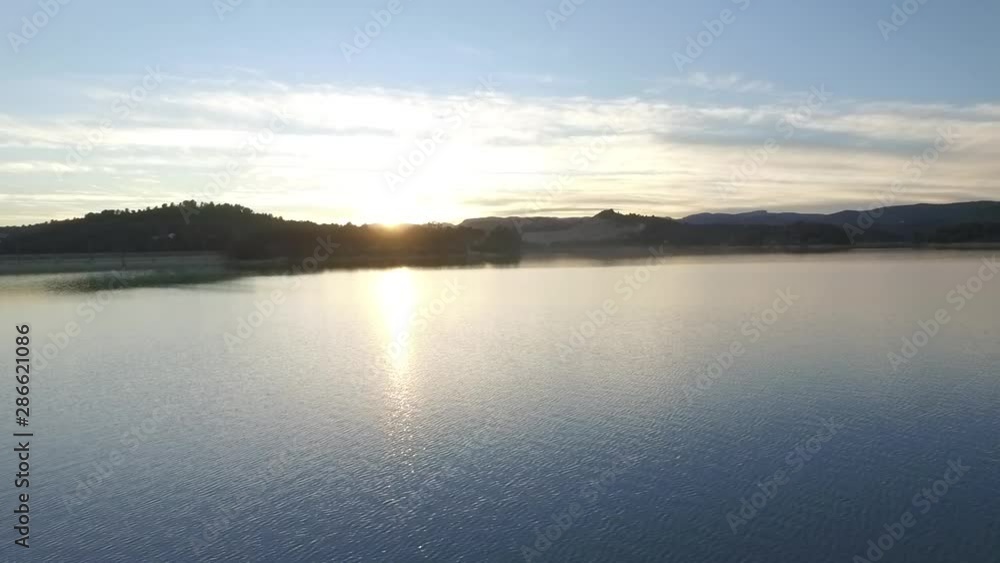 Sunset at the dam with amazing views Sunset at the dam with amazing views