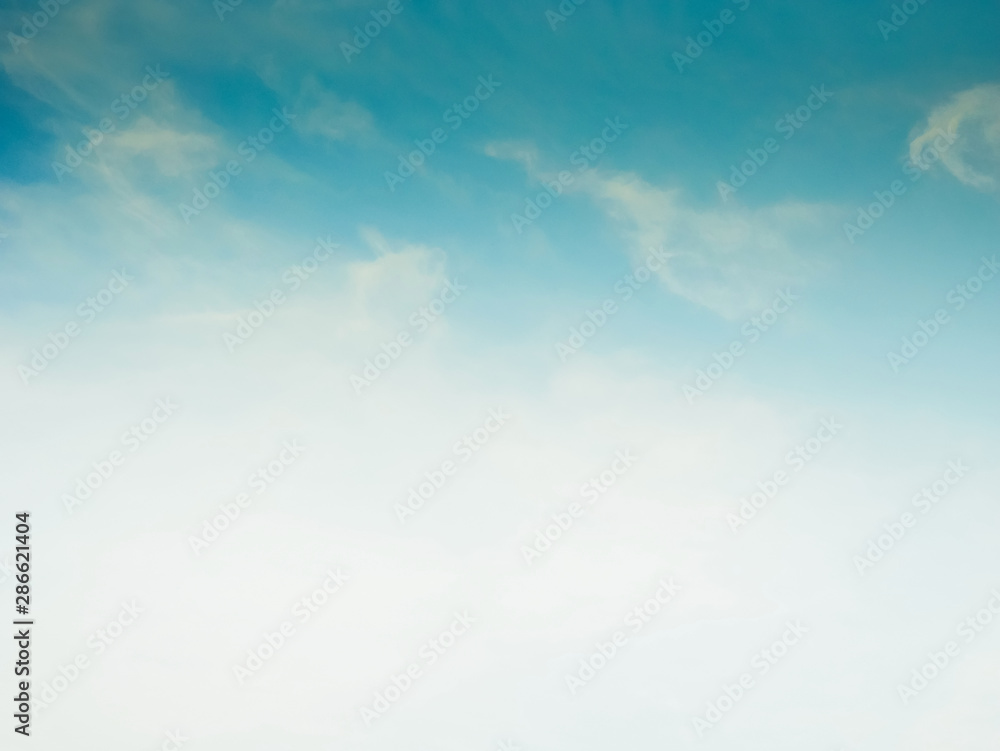 Fototapeta premium Abstract blue sky blur background