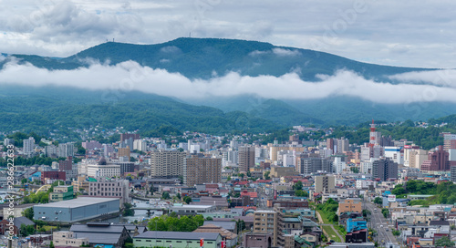View of Otaru, Hokkaido, Japan