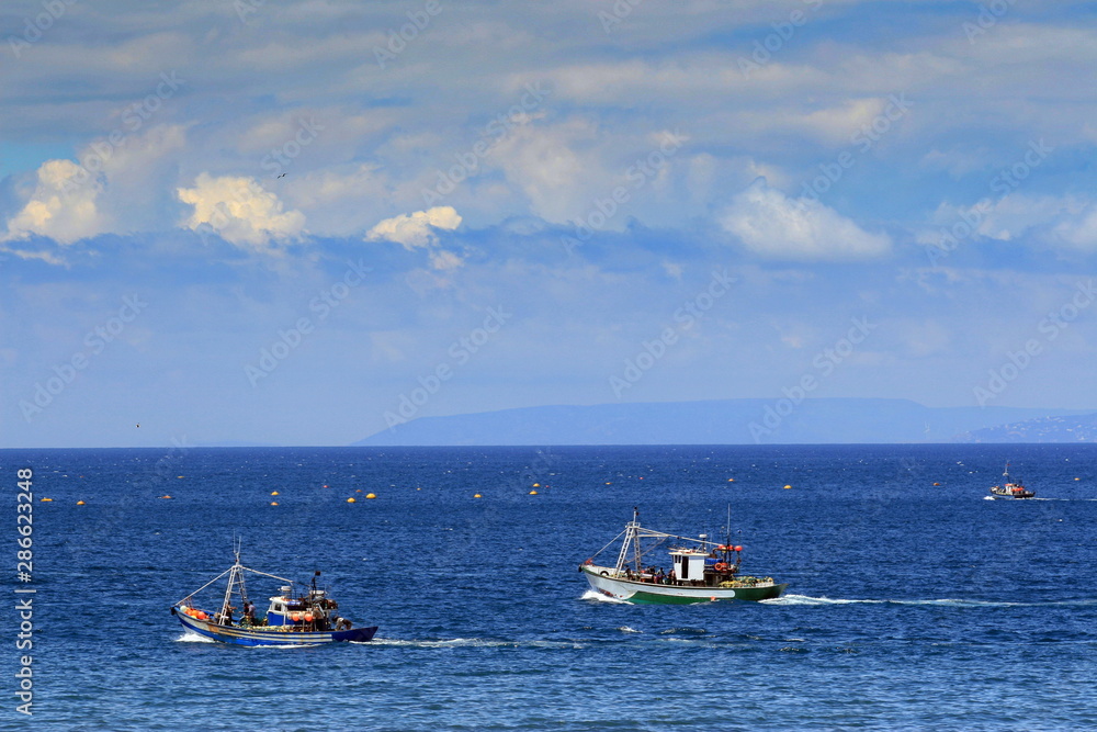 Fishermen in the Strait Gibraltar