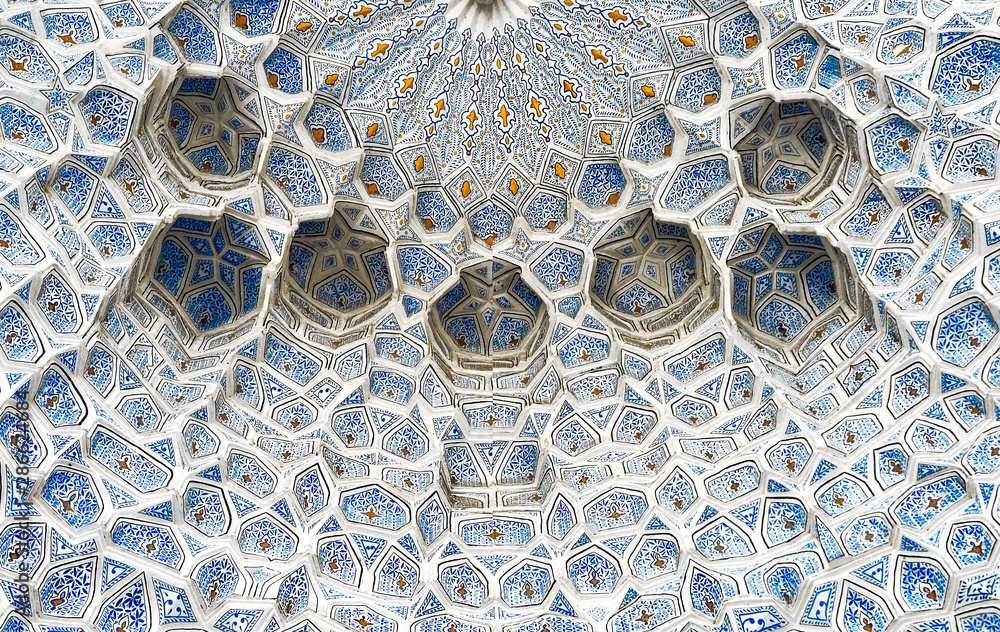 Ceiling of the mosque in the Samarkand Ceiling of the mosque in the Samarkand