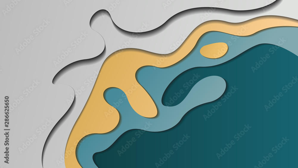 Abstract paper cut background. Unique colorful background. Abstract vector styles can be used in cover designs, book designs, posters, wallpapers.