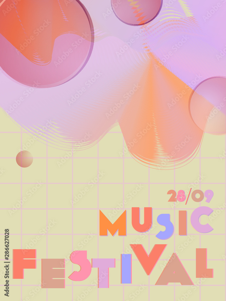 Music festival cover background. Music festival cover background.