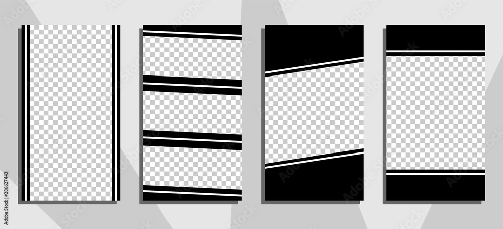 Commercial stories design, eps 10. Editable story cover design for promotion. Geometrical elements, trendy colours. Commercial stories design, eps 10. Editable story cover design for promotion. Geometrical elements, trendy colours.