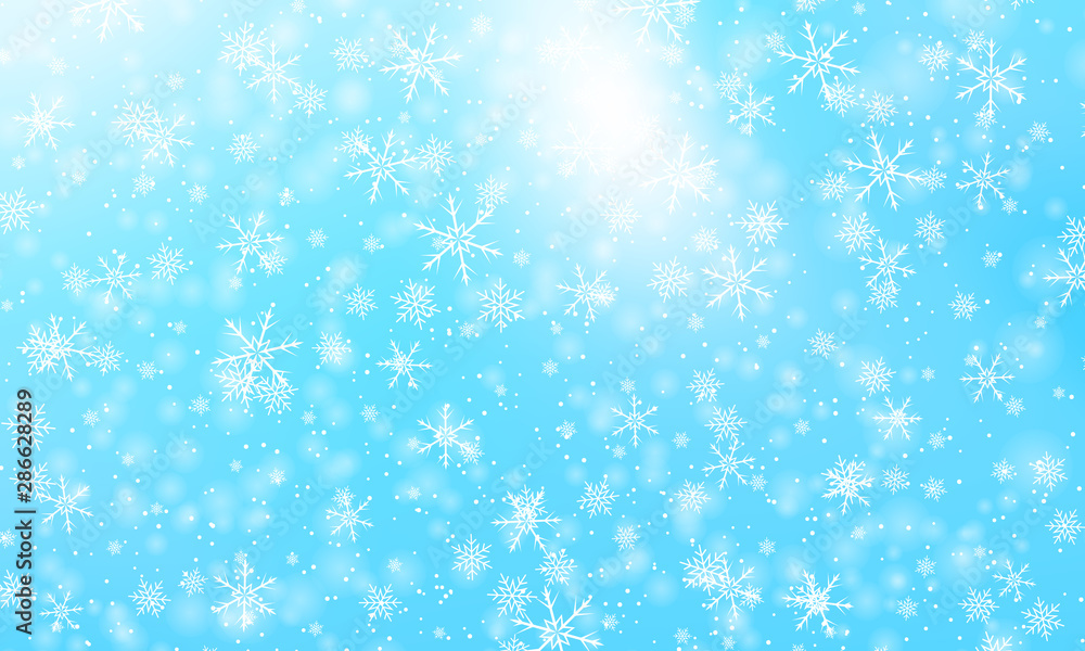 Falling snow background. Vector illustration Falling snow background. Vector illustration