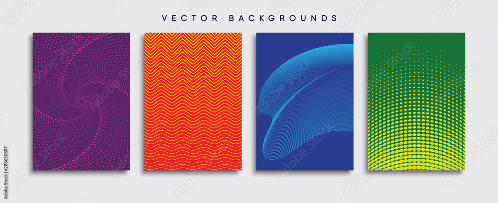 Minimal Vector cover designs. Future Poster template.
