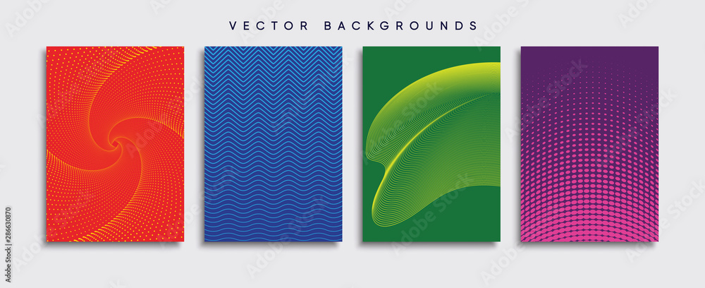 Minimal Vector cover designs. Future Poster template.