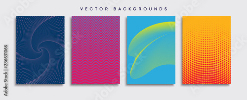 Obraz na płótnie Minimal Vector cover designs. Future Poster template. w salonie
