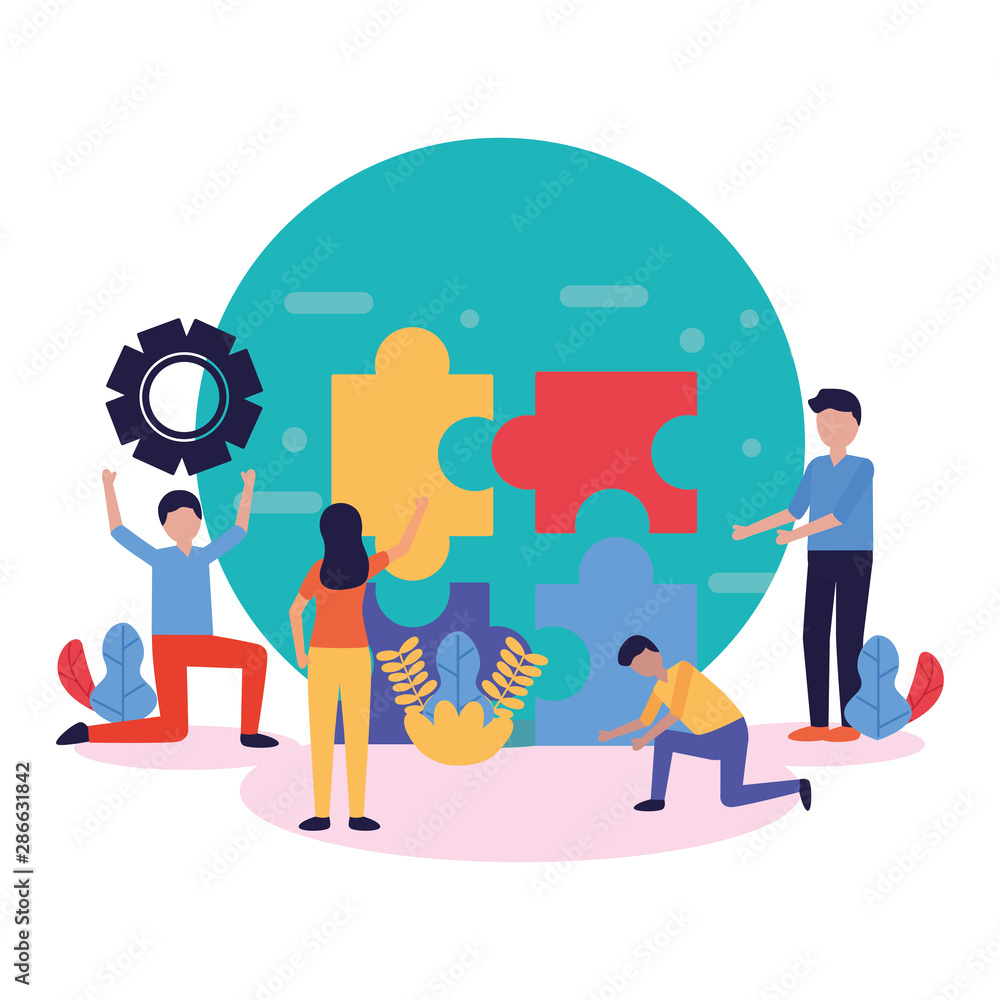 People with teamwork icon vector design People with teamwork icon vector design