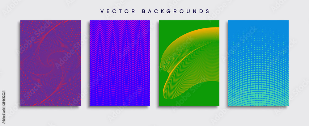 Minimal Vector cover designs. Future Poster template.