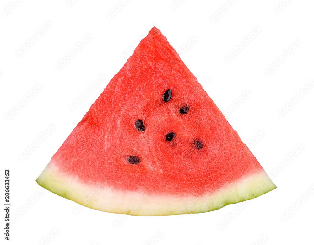Slice of watermelon isolated on white background. Slice of watermelon isolated on white background.