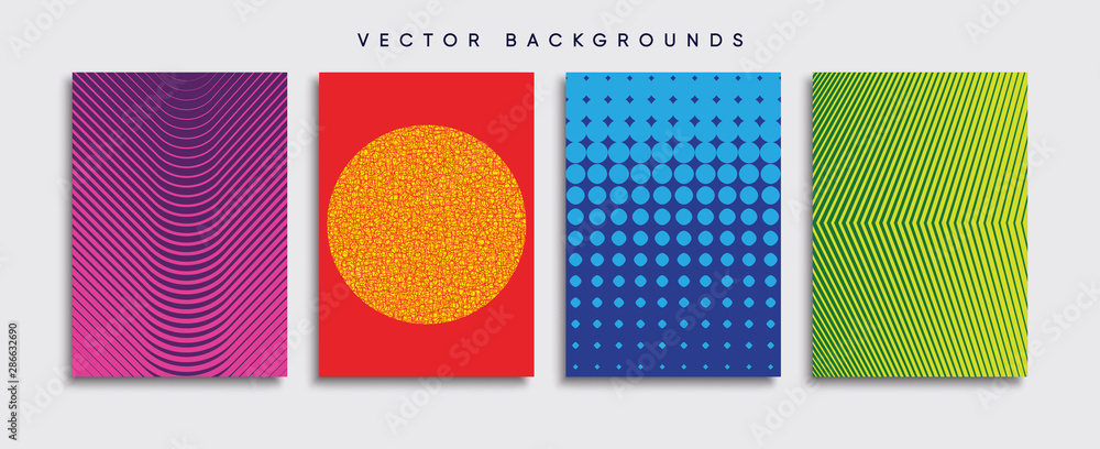 Minimal Vector cover designs. Future Poster template.