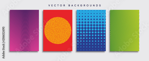 Obraz na płótnie Minimal Vector cover designs. Future Poster template. w salonie