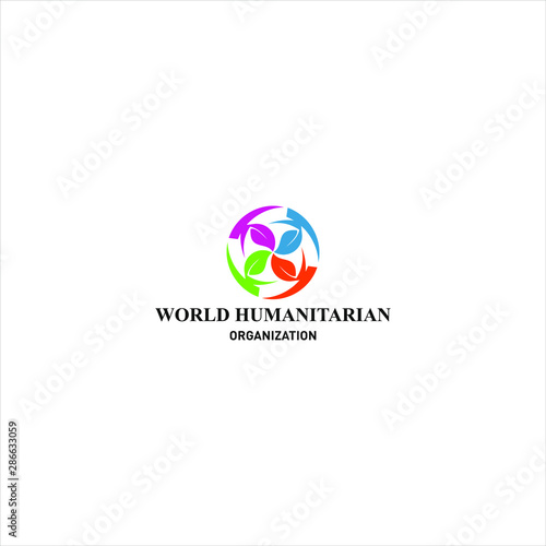 humanitarian logo design concept  template