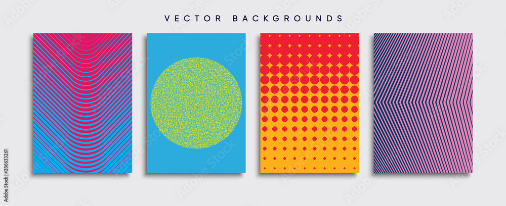 Minimal Vector cover designs. Future Poster template.