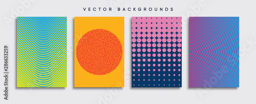 Obraz na płótnie Minimal Vector cover designs. Future Poster template. w salonie