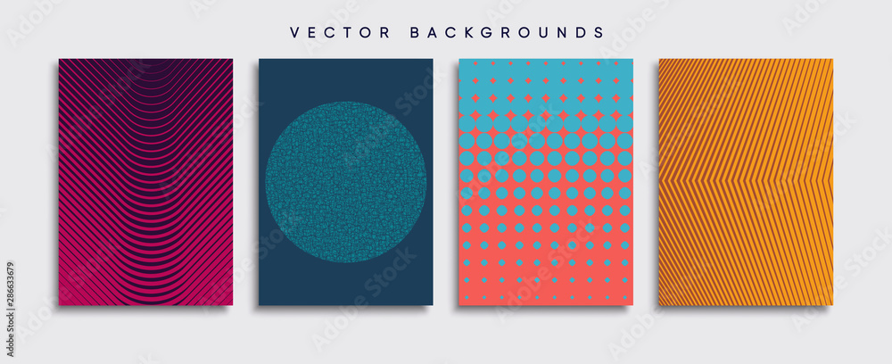 Minimal Vector cover designs. Future Poster template.