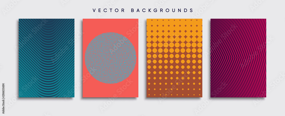 Minimal Vector cover designs. Future Poster template.