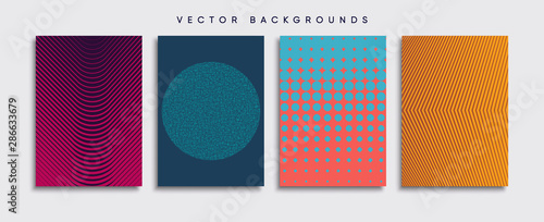 Obraz na płótnie Minimal Vector cover designs. Future Poster template. w salonie