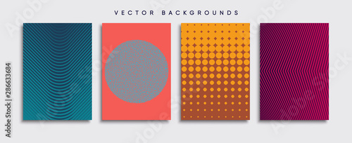 Obraz na płótnie Minimal Vector cover designs. Future Poster template. w salonie