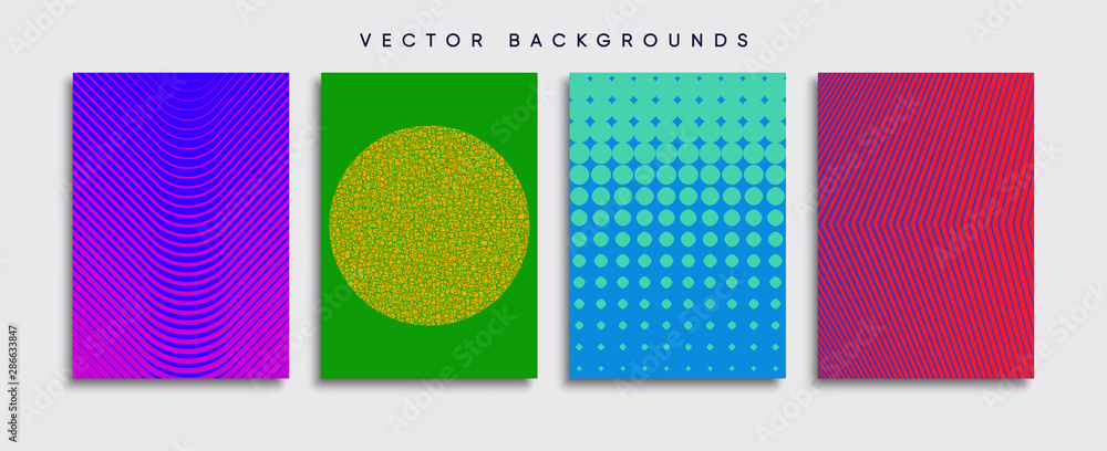 Minimal Vector cover designs. Future Poster template.