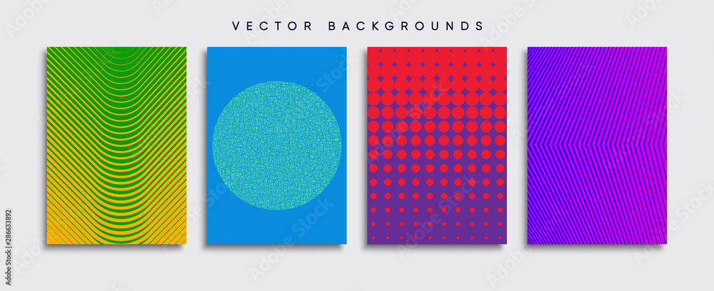 Minimal Vector cover designs. Future Poster template.