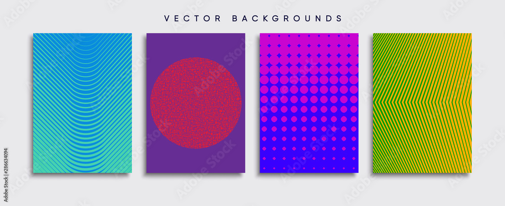 Minimal Vector cover designs. Future Poster template.