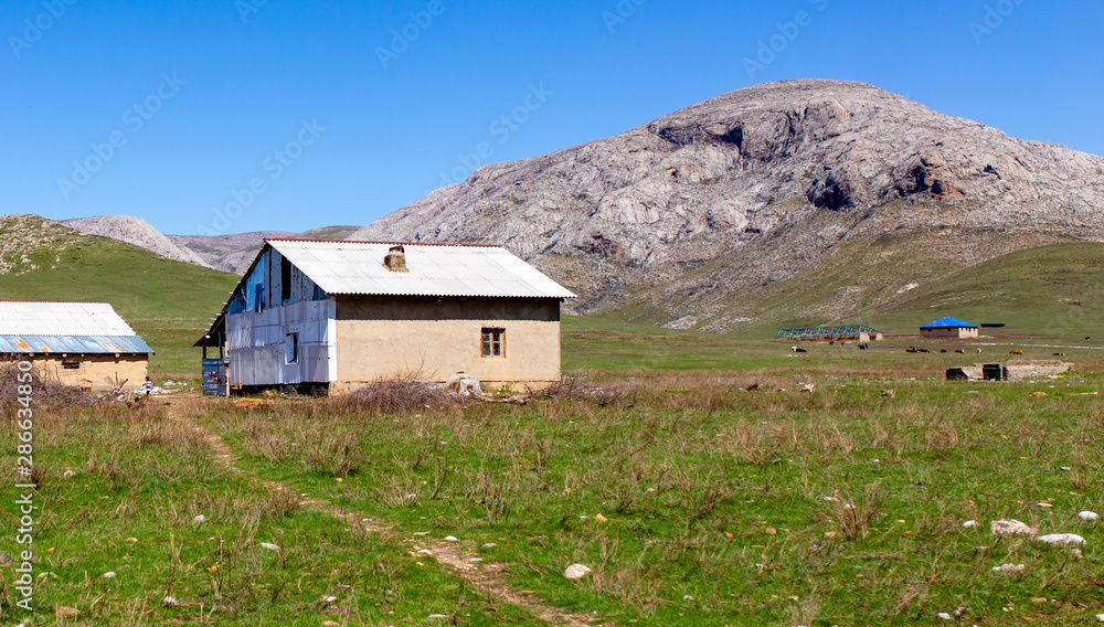 Old shepherd house in the mountains