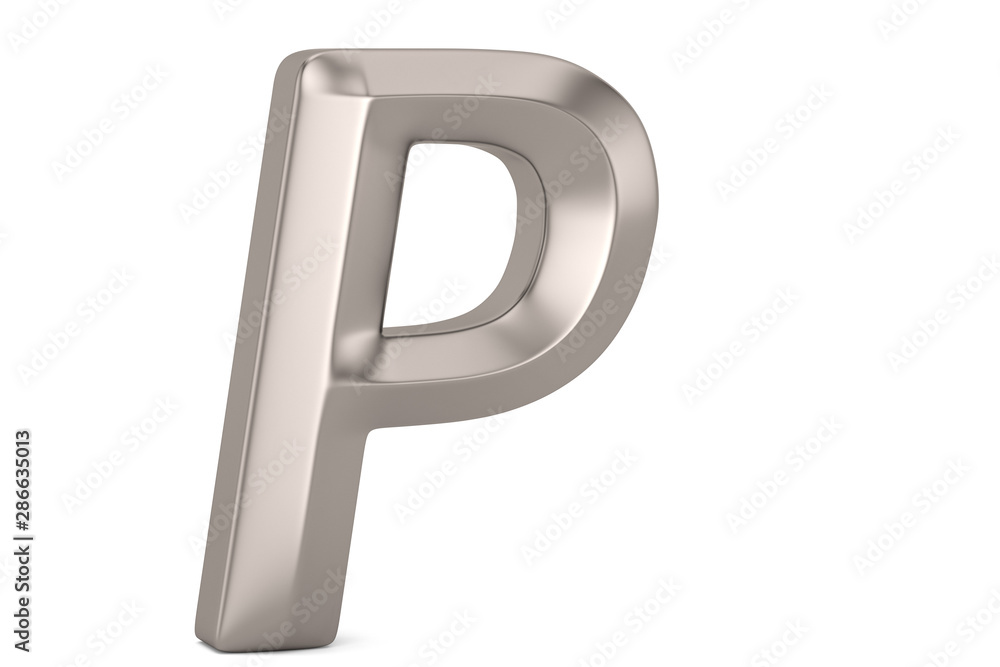 Steel 3D alphabet isolated on white background. 3D illustration. Steel 3D alphabet isolated on white background. 3D illustration.