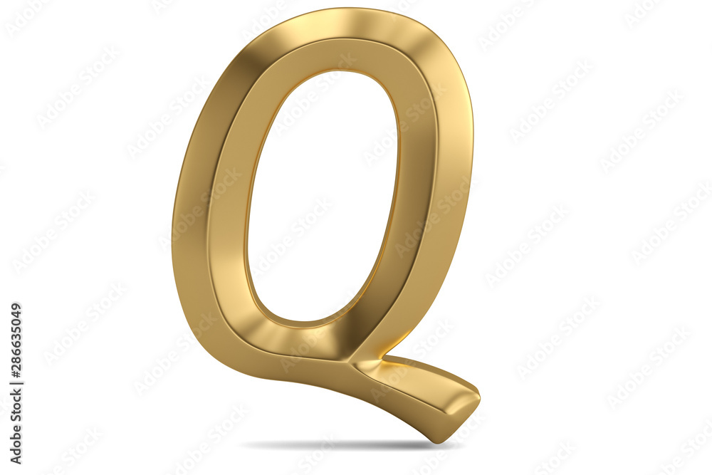 Golden 3D alphabet isolated on white background. 3D illustration. Golden 3D alphabet isolated on white background. 3D illustration.
